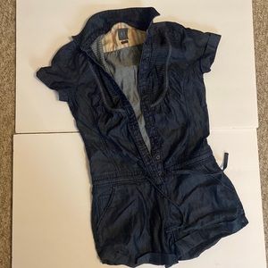 Armani exchange jean jumpsuit size 0